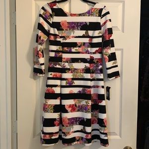 NWT INC International Concepts Floral Dress M